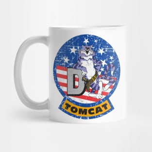 Grumman F-14 Tomcat - D version - Grunge Style Mug